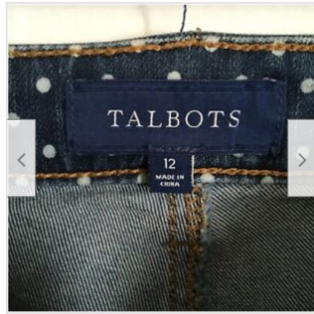 Talbots Capri Crop Pants Blue Denim Pockets‎ - Picture 5 of 8